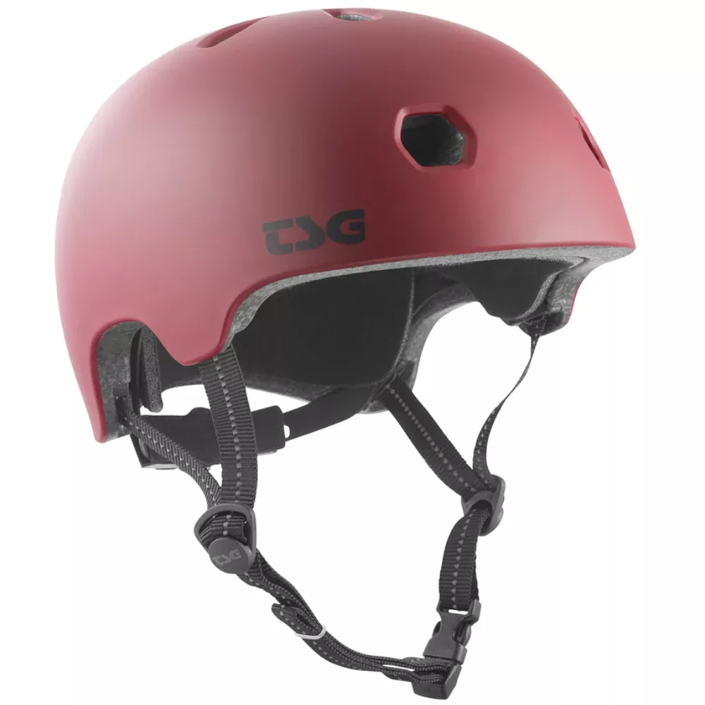 TSG Meta Solid Color Satin Oxblood (CERTIFIED) - Helmet