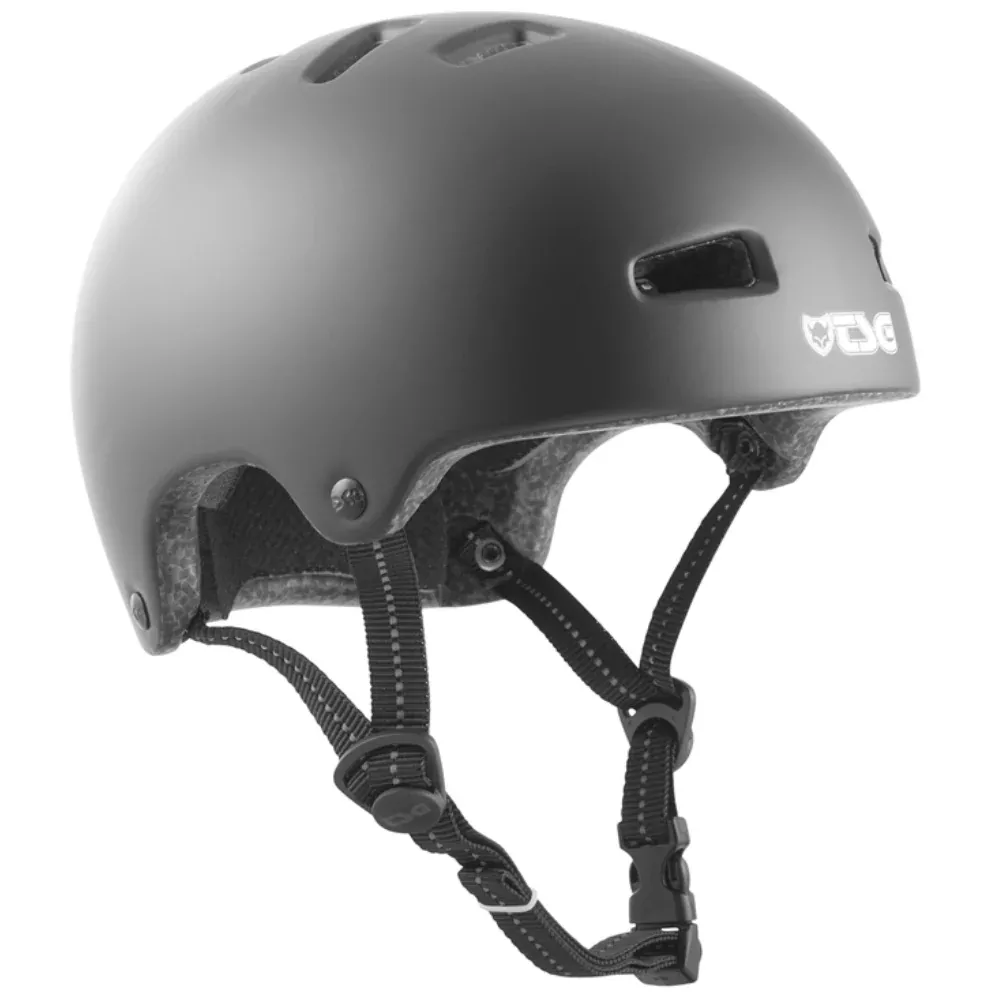 TSG Nipper Mini Solid Color Satin Black (CERTIFIED) - Youth Helmet