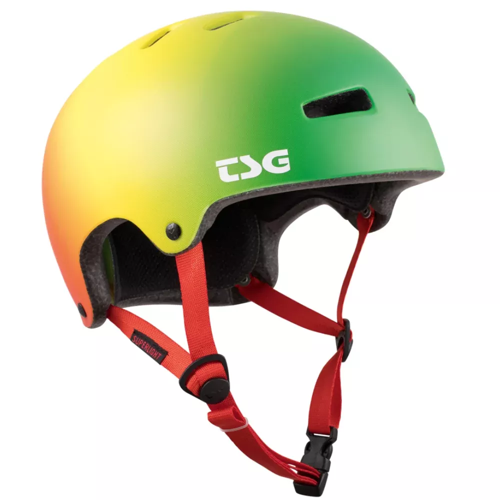 TSG SuperLight Graphic Design Rasta (CERTIFIED) - Helmet