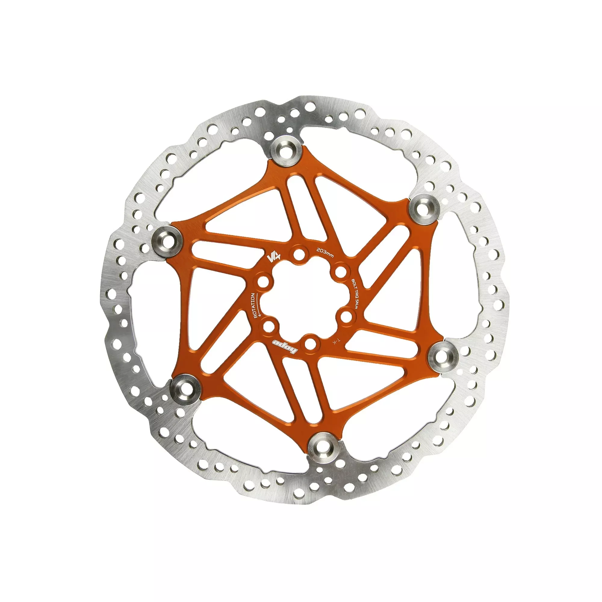 V4 Brakes Vented 6-Bolt Floating Rotor