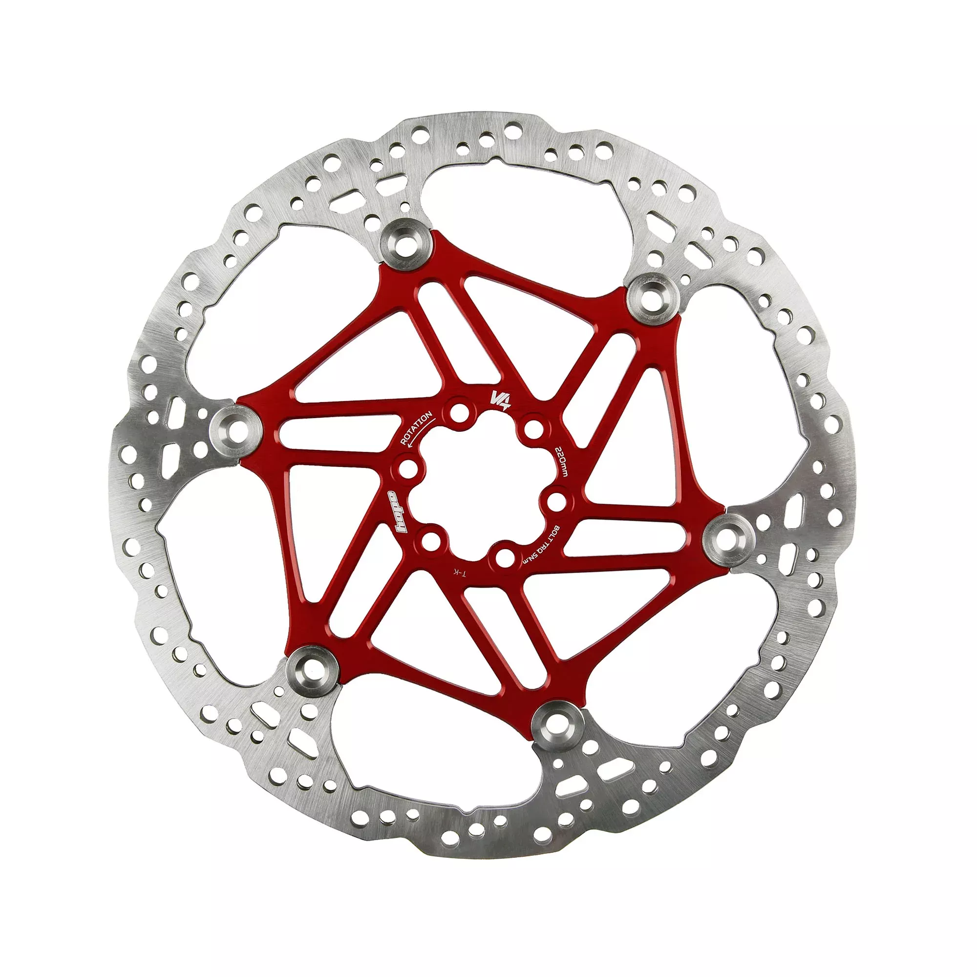 V4 Vented Floating 6 Bolt Brake Disc Rotor