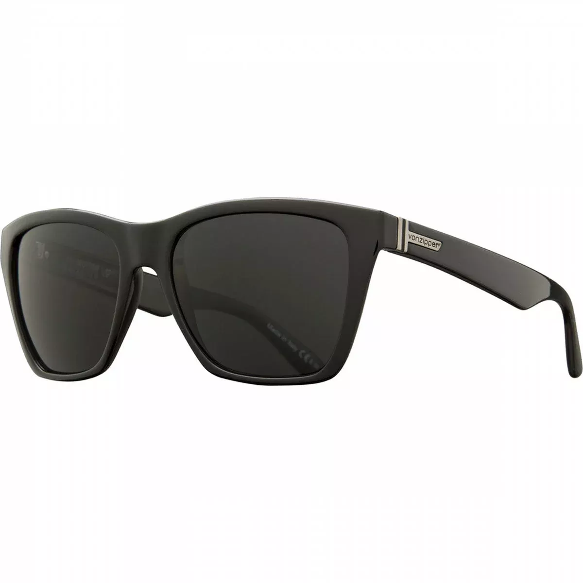 Vonzipper BookerSunglasses - Black / Grey Poly Polarized
