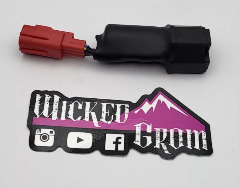 WickedGrom H4 Conversion Adapter for 2022-2023 Honda Grom | Plug-and-Play LED Headlight