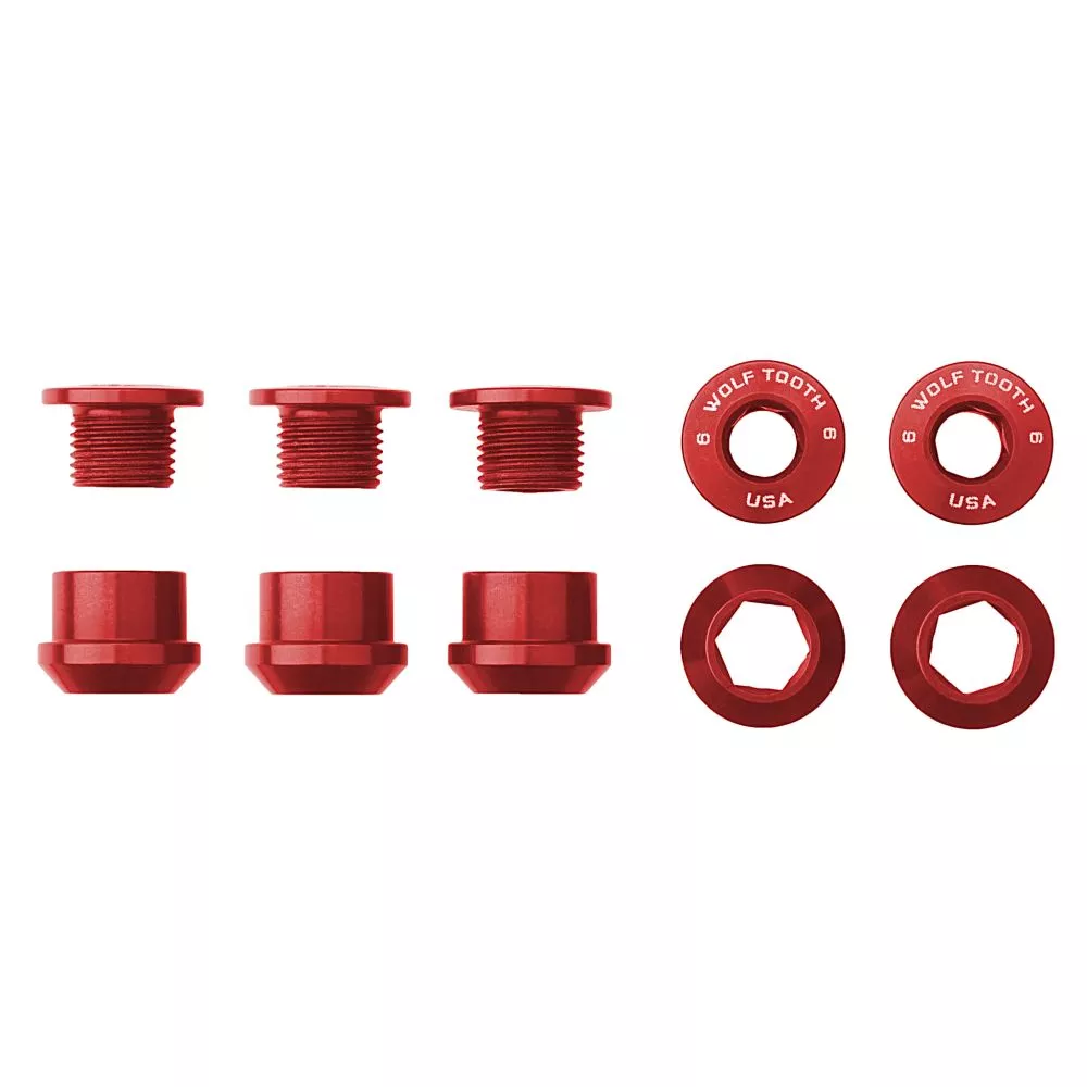 WOLF TOOTH – 6MM CHAINRING BOLTS FOR 1X – 5PCS