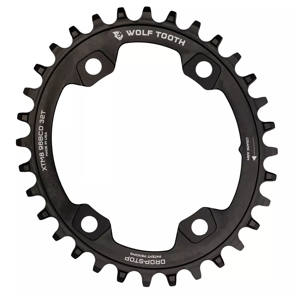 WOLF TOOTH – 96 BCD XT M8000 OVAL DROP-STOP CHAINRING