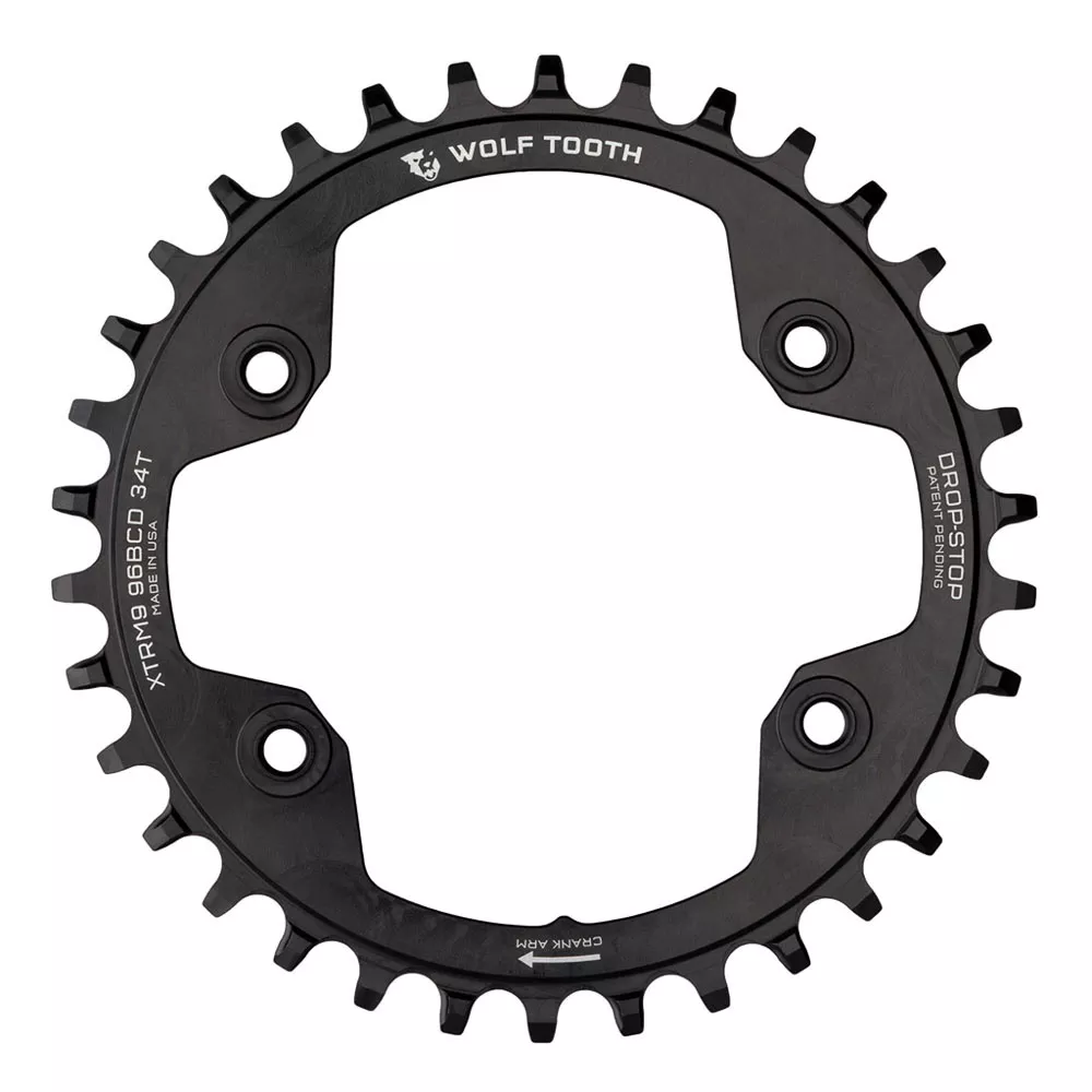 WOLF TOOTH – 96 BCD XTR M9000 DROP-STOP CHAINRING – SHIMANO HG+
