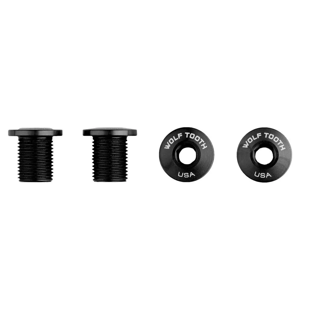WOLF TOOTH – Chainring Bolts for 104 x 30T – 4 pcs – Black – 10mm