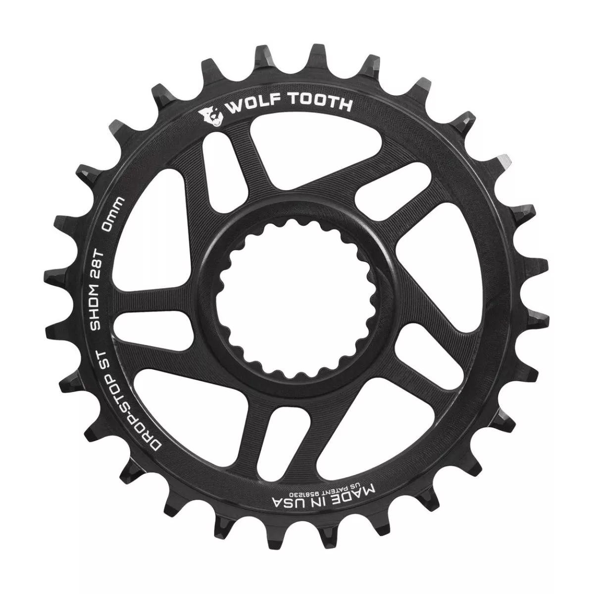 WOLF TOOTH – DM Shimano 0mm Offset Chainring for Shimano 12 spd – 34T