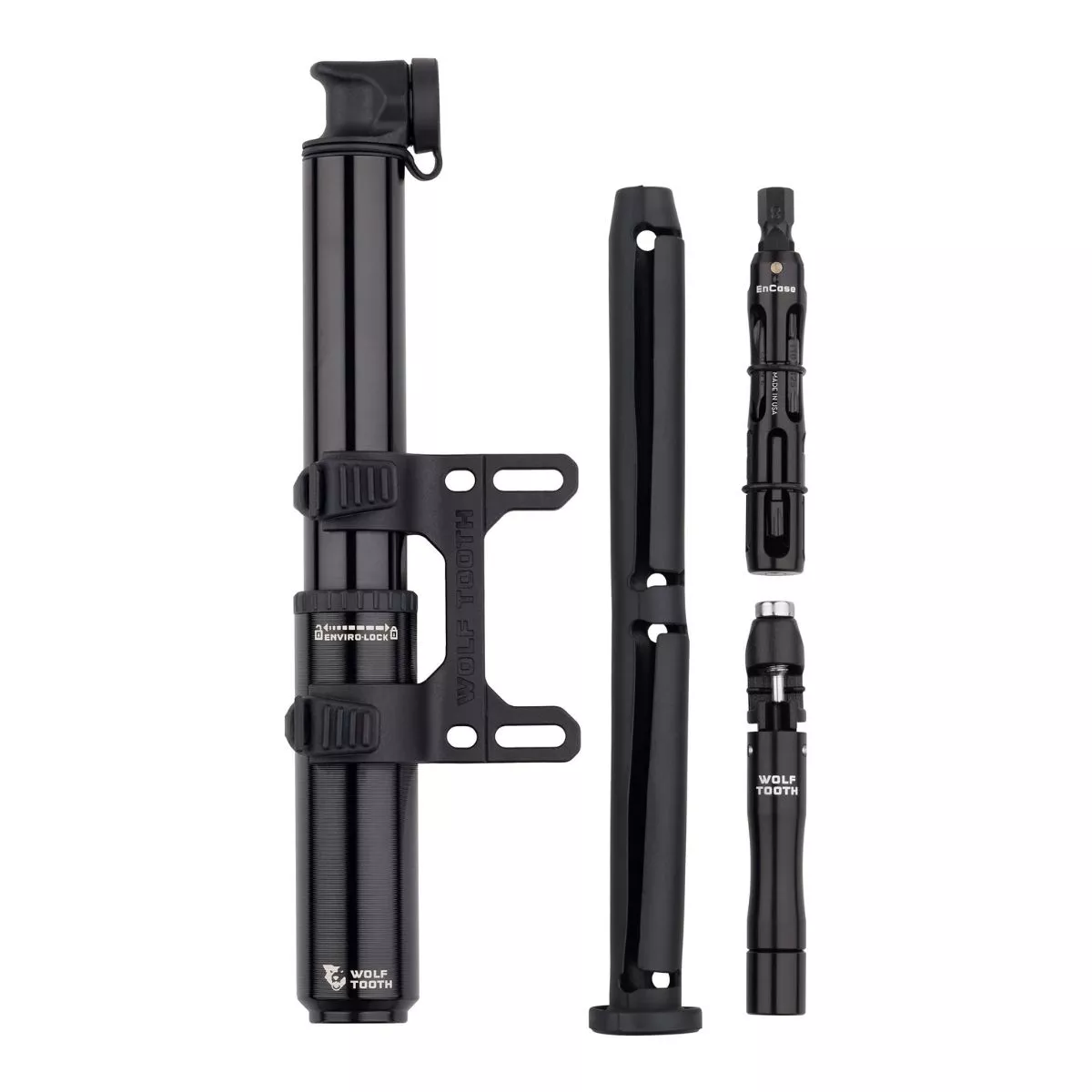 WOLF TOOTH – EnCase System Pump 85cc with Hex Bit Wrench & Chain +Tyre Plug Multi-Tools