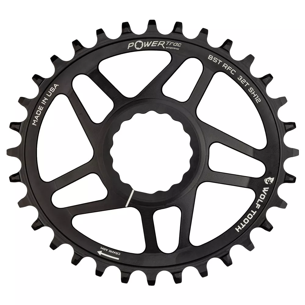 WOLF TOOTH – RACE FACE CINCH OVAL DROP-STOP CHAINRING – BOOST (3MM) OFFSET – SHIMANO HG+