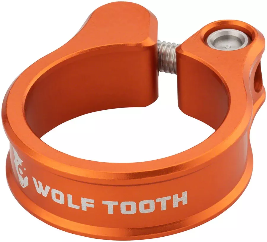 Wolf Tooth Seatpost Clamp - 36.4mm, Bolt-On, Orange