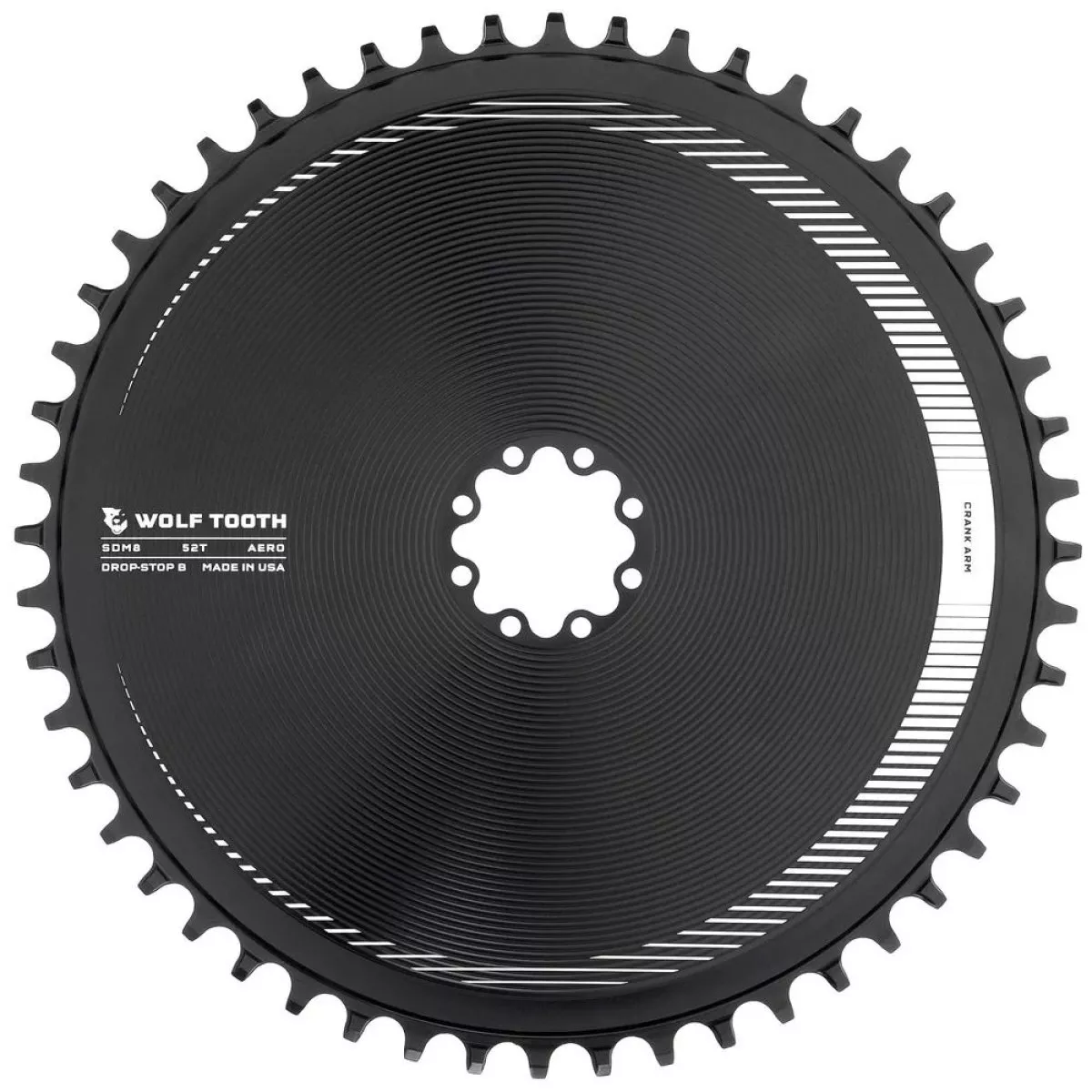 WOLF TOOTH – SRAM 8-BOLT DM AERO DROP-STOP CHAINRING