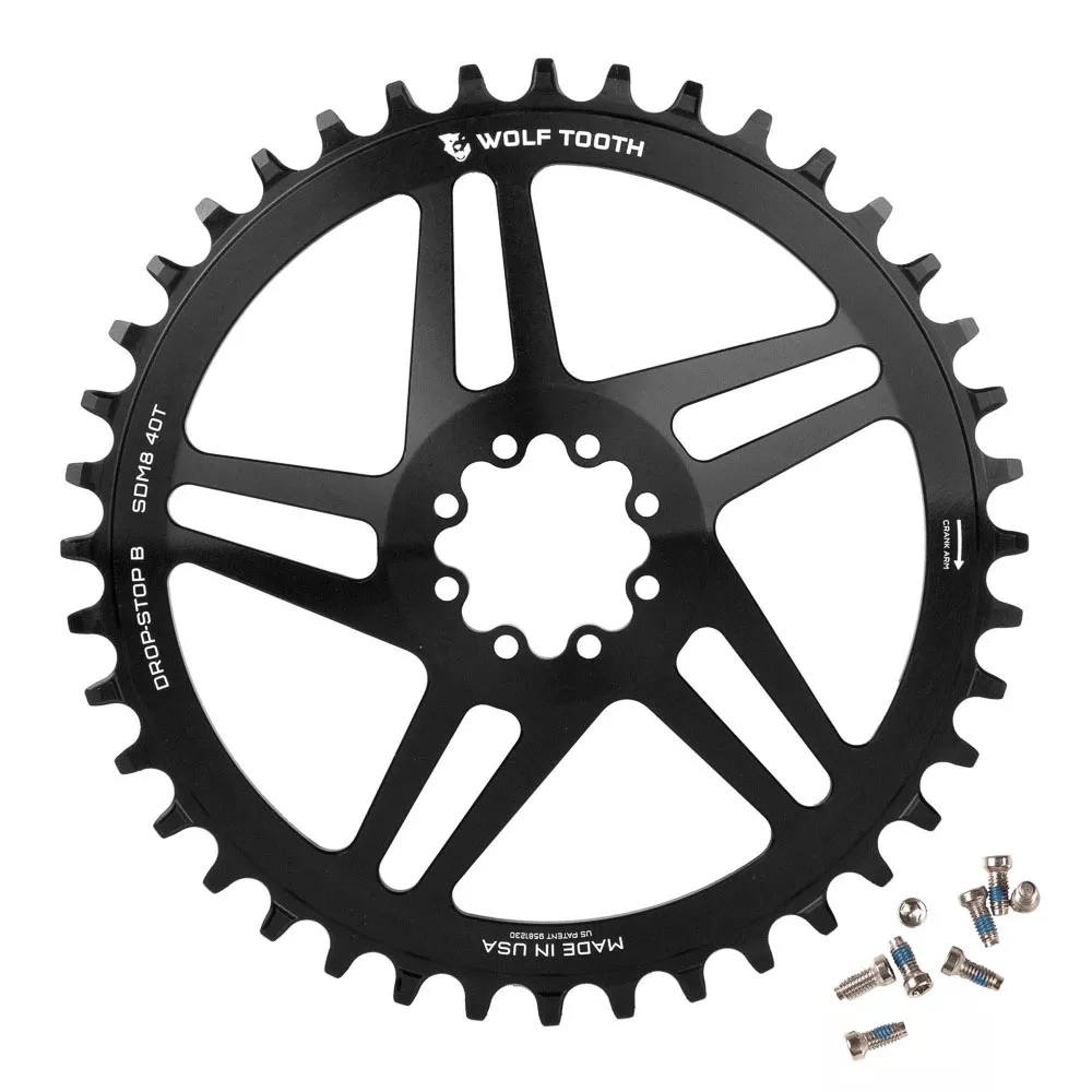 WOLF TOOTH – SRAM 8-BOLT DM DROP-STOP CHAINRING