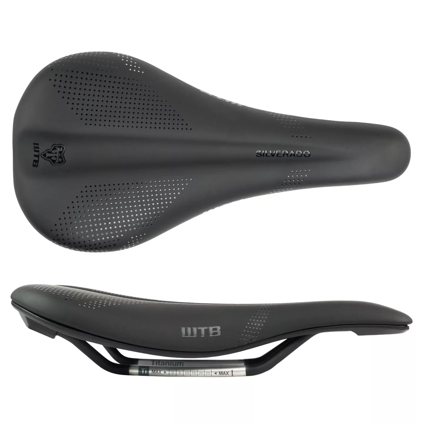 WTB Silverado 265 Fusion Form Saddle, Titanium, Black, Medium