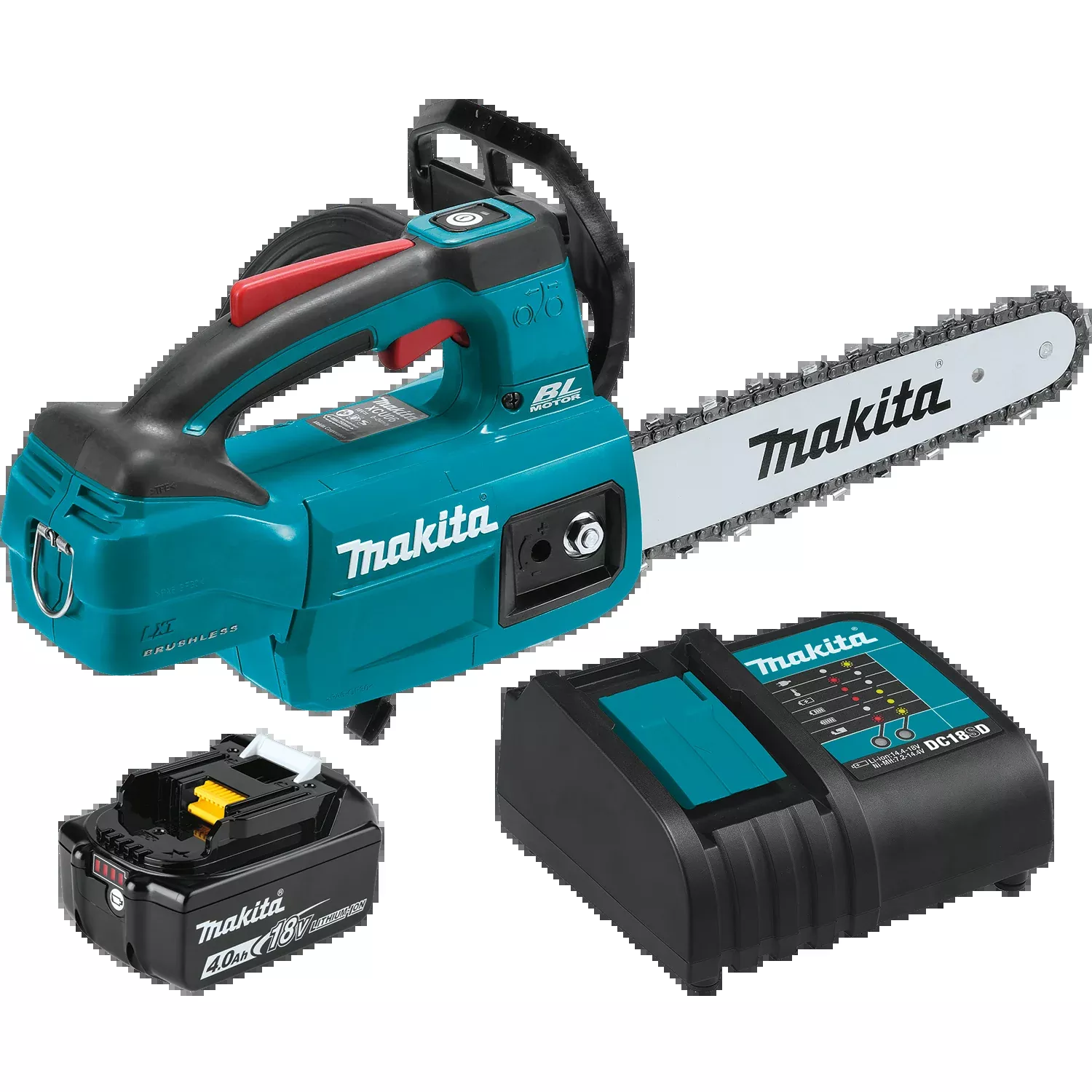XCU06SM1 MAKITA 18V TOP HANDLE BATTERY CHAINSAW KIT