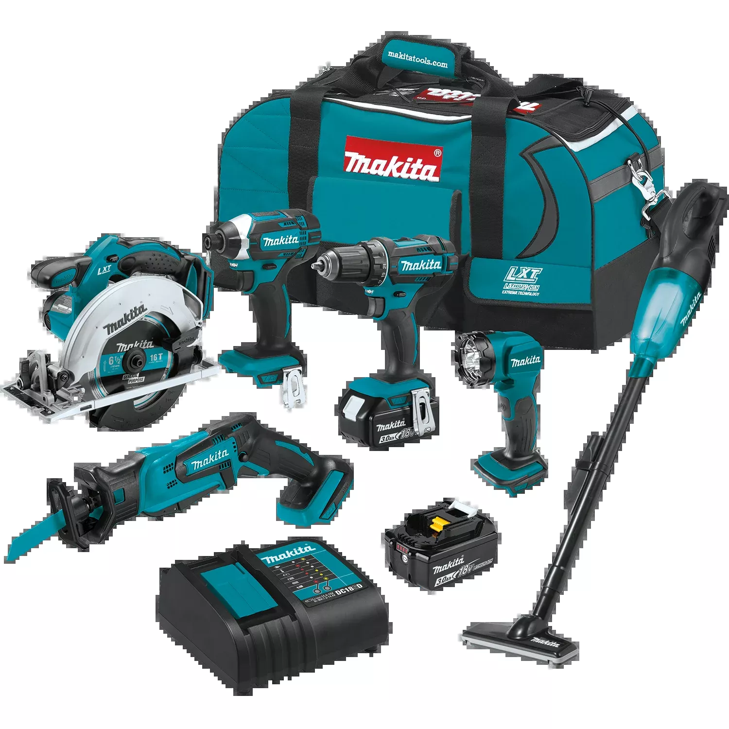 XT614SX1 MAKITA 18V (6)PC COMBO