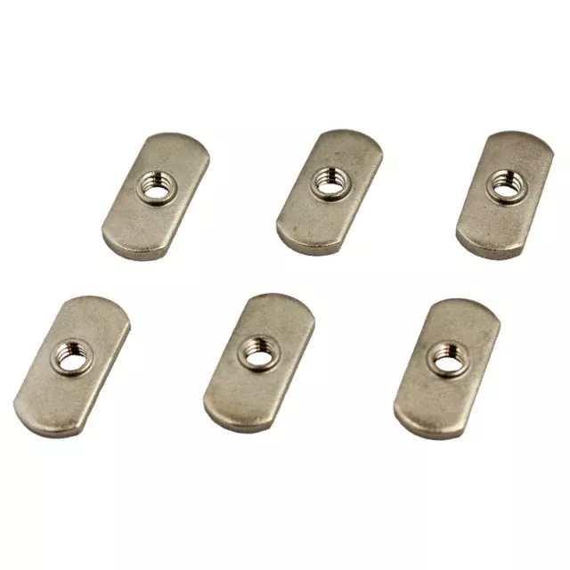 YakAttack Track Nut, 1/2” wide, 1/4-20 threads, 18-8 SS, 6 Pack