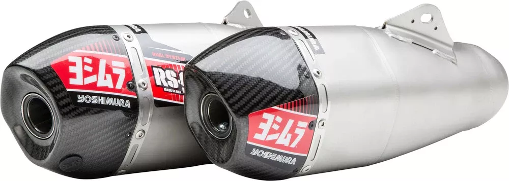 YOSHIMURA RS-9 HEADER/CANISTER/END CAP EXHAUST SLIP-ON SS-AL-SS