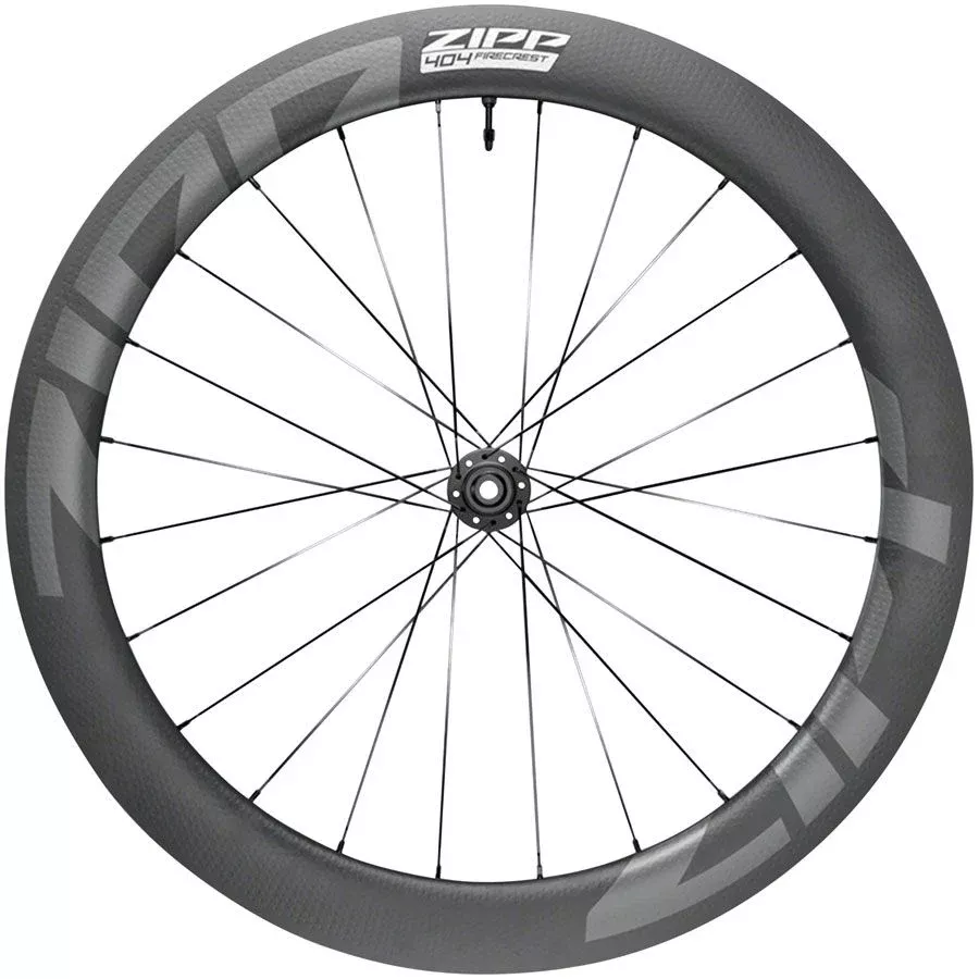 Zipp 404 Firecrest Carbon Front Wheel - 700 12 X 100mm Center-Lock Tubeless BLK A1