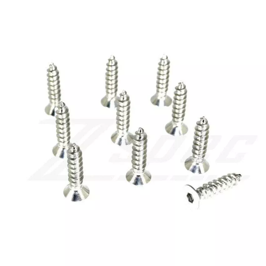 ZSPEC M5x20mm Coarse Flat-Head FHSC Fasteners, Stainless, 10-Pack